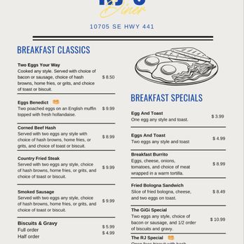RJ’s Diner - breakfast menu - Breakfast & Brunch Near Me - Belleview, Florida RJ’s Diner - breakfast menu - Breakfast & Brunch Near Me - Belleview, Florida