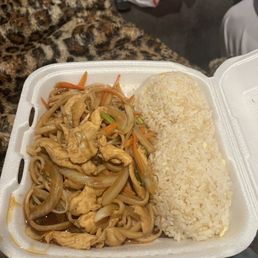 Chicken Lo Mein with Fried Rice Chicken Lo Mein with Fried Rice