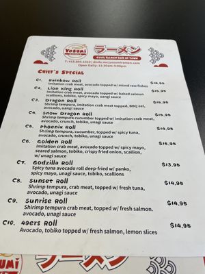 Menu photo 5 Yosumi ramen Novato, CA Menu photo 5 Yosumi ramen Novato, CA