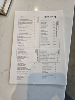 Menu photo 5 Side Pony Denver, CO