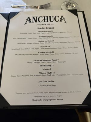 Menu photo 1 Restaurant Anchuca Vicksburg, MS