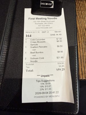 Menu photo 4 First Meeting Noodle - Southwest Rochester, MN
