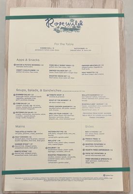 Menu photo 1 Rosewild Fargo, ND Menu photo 1 Rosewild Fargo, ND