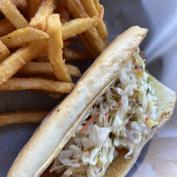 Mamahune's - Local Dog, Portuguese sausage hot dog. - Tiki Bars Near Me - Kapaa, Hawaii