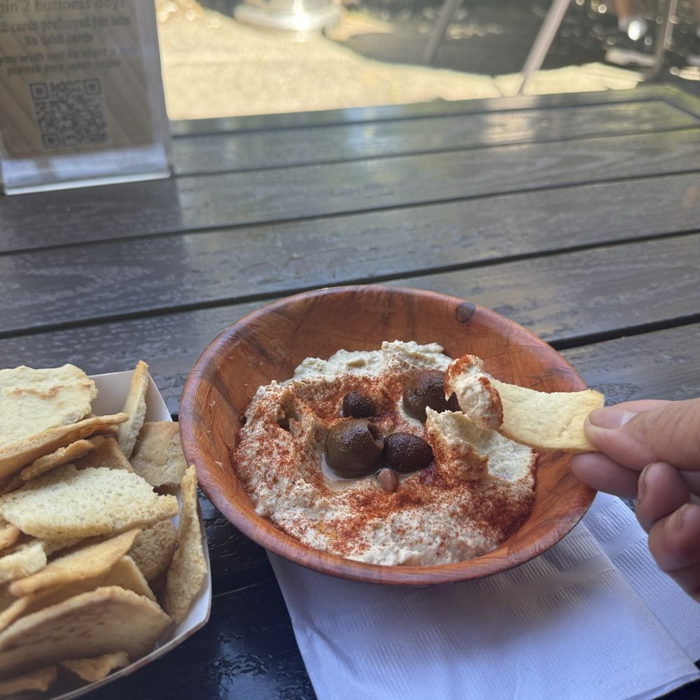 Forbidden Island - Hummus and pita chips - Tiki Bars Near Me - Alameda, California