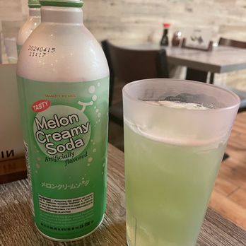 Nishikawa Ramen - Melon creamy soda - so good - Ramen Near Me - Phoenix, Arizona