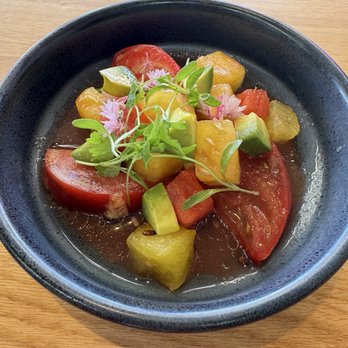Butterfly - AGUACHILE DE SANDIA Y TOMATE - Tapas/Small Plates Near Me - Culver City, California Butterfly - AGUACHILE DE SANDIA Y TOMATE - Tapas/Small Plates Near Me - Culver City, California