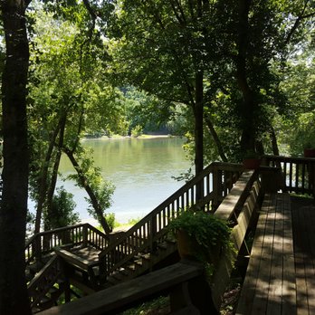 PJ's River Run Restaurant - a view of the river from the deck - American Near Me - Norfork, Arkansas