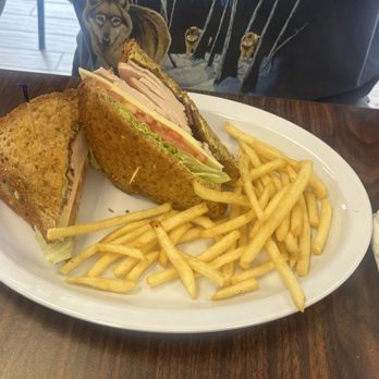 Cafe 51 - Turkey Club with beef tallow fries - American Near Me - Lakeland, Florida Cafe 51 - Turkey Club with beef tallow fries - American Near Me - Lakeland, Florida