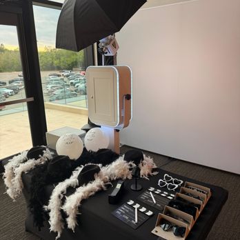 Talent Productions - Modern wedding photo booth setup with premium props, instant sharing, and a sleek design perfect for luxury celebrations. - DJs Near Me - Edmonton, Alberta