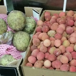Villejuif Louis Aragon Metro Station - Exotic fruit available at the station.