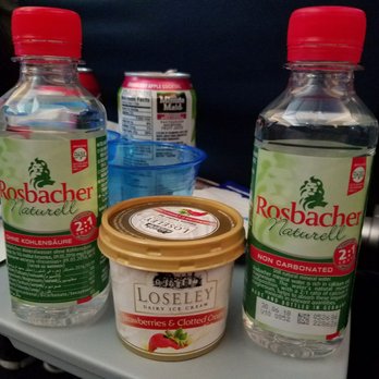 United Airlines - Strawberry ice cream was delicious, German water not so much - Airlines Near Me - Hounslow, XGL