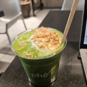 Phe - Matcha banana pudding latte - Coffee & Tea Near Me - Seattle, Washington