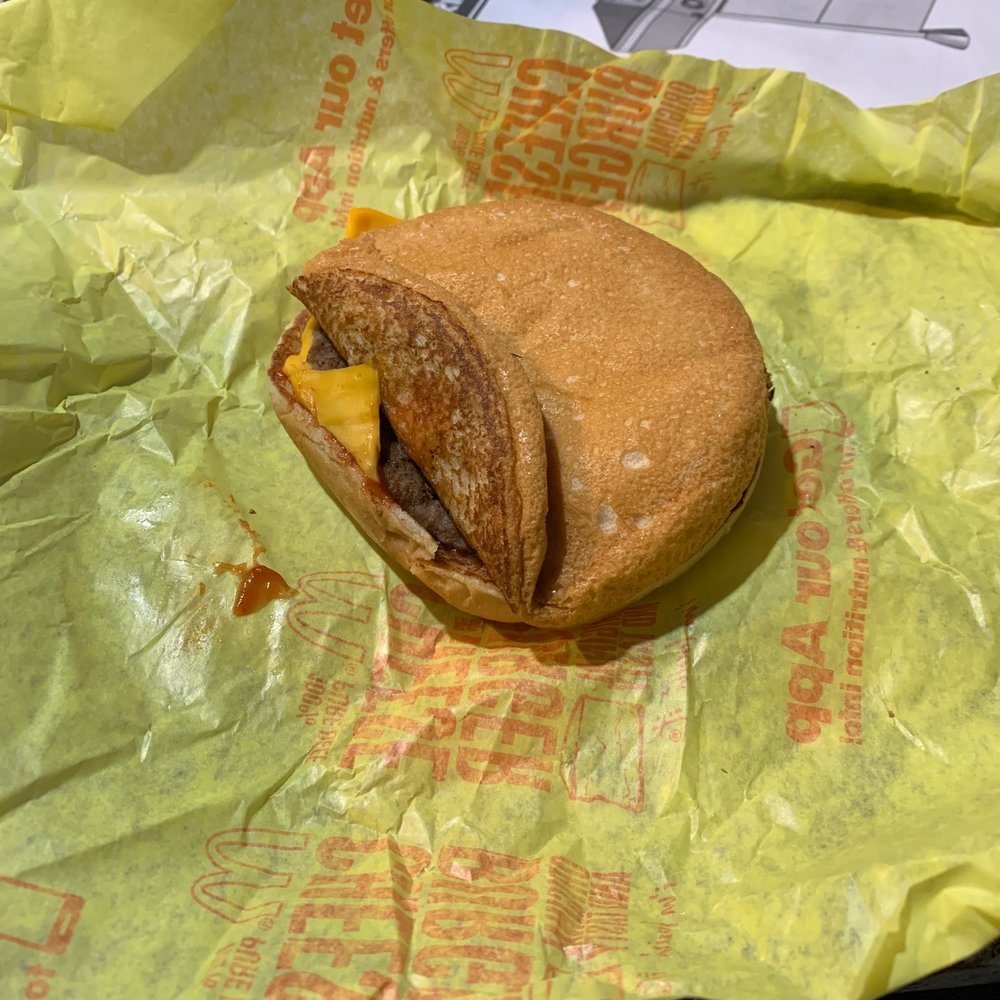 Back pocket cheeseburger