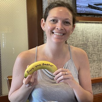 Hampton Inn Geneva - Special breakfast message on a banana! - Hotels Near Me - Geneva, New York