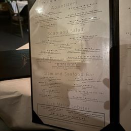 2025 Dinner menu 2025 Dinner menu