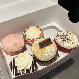 Top row: Pink Champagne + Happy Birthday Bottom row: Boston Cream + S'mores + Red Velvet Top row: Pink Champagne + Happy Birthday Bottom row: Boston Cream + S'mores + Red Velvet