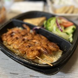 Just Kabobs - Shrimp plate - only rice pilaf (without potatoes)