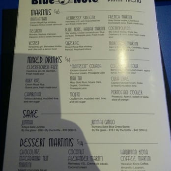 Blue Note Hawaii - Some cocktail prices - Music Venues Near Me - Honolulu, Hawaii Blue Note Hawaii - Some cocktail prices - Music Venues Near Me - Honolulu, Hawaii