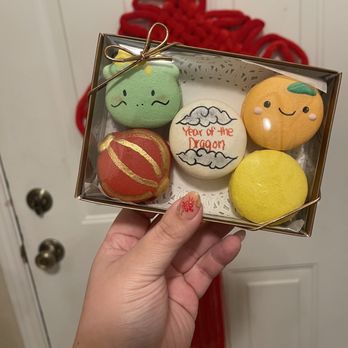 Rommy - Lunar New Year set of macarons from Blossom! - Coffee & Tea Near Me - Rochester Hills, Michigan