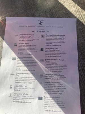 Menu photo 4 Pinocchio's Restaurant Media, PA