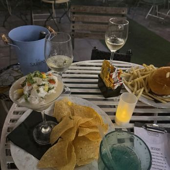 Emily's Garden - Ceviche and Emily's burger with truffle fries! Loveblock wine - Coffee & Tea Near Me - Ft. Lauderdale, Florida