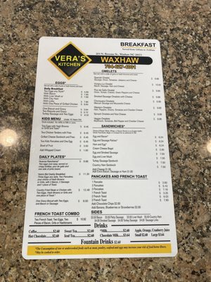 Menu photo 8 Vera’s Kitchen Waxhaw, NC Menu photo 8 Vera’s Kitchen Waxhaw, NC