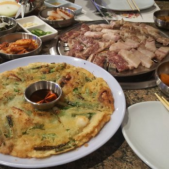 BBQ Garden - Marinated spare ribs were excellent. Pork belly was flavorless and dry. Seafood pancake did not match my taste palette, unfortunately - Korean Near Me - Niles, Illinois