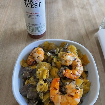 Impasta - Truffle Mushroom - Squash Tagliatelle with added Shrimp - Pasta Shops Near Me - Beverly Hills, California Impasta - Truffle Mushroom - Squash Tagliatelle with added Shrimp - Pasta Shops Near Me - Beverly Hills, California