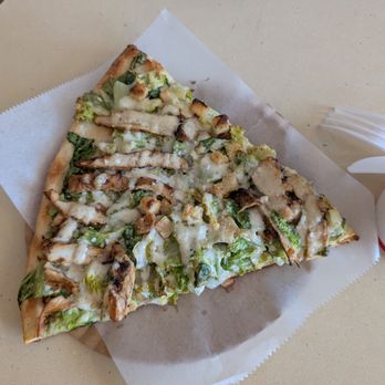 Rosa's Pizza - Chicken Caesar Slice - Pizza Near Me - Great Neck, New York