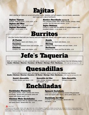 Menu photo 3 Jefe's Mexican Cocina and Cantina Broken Arrow, OK Menu photo 3 Jefe's Mexican Cocina and Cantina Broken Arrow, OK