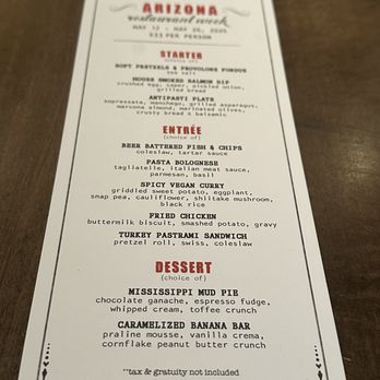 Culinary Dropout - Menu page one - New American Near Me - Scottsdale, Arizona Culinary Dropout - Menu page one - New American Near Me - Scottsdale, Arizona
