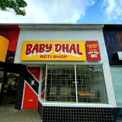 Baby Dhal Roti Shop near Broadway on Commercial Drive.