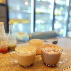 Brewha - Mexican Mocha and Pumpkin Latte.