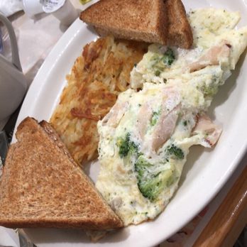 Blue Sky Restaurant - Egg white turkey, broccoli, feta omelette, potatoes so good ! - Breakfast & Brunch Near Me - Murrells Inlet, South Carolina Blue Sky Restaurant - Egg white turkey, broccoli, feta omelette, potatoes so good ! - Breakfast & Brunch Near Me - Murrells Inlet, South Carolina