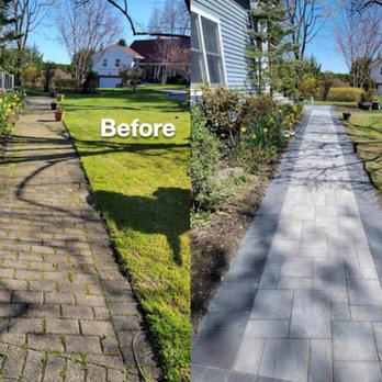 Moretti Landscaping & Masonry - before and after - Masonry/Concrete Near Me