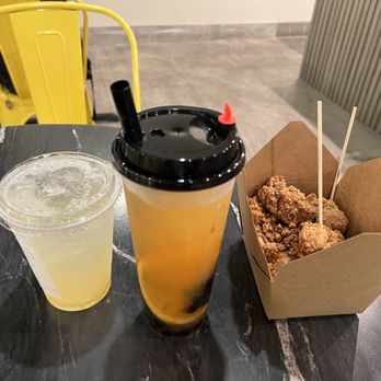 Hop Cafe - Yuzu soda Orange green tea Popcorn chicken - Coffee & Tea Near Me - Arcadia, California