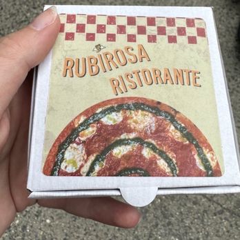 Rubirosa - Mini gift with a chocolate pizza inside - Italian Near Me - New York, New York Rubirosa - Mini gift with a chocolate pizza inside - Italian Near Me - New York, New York