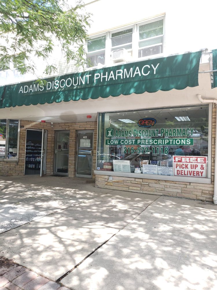 ADAMS DISCOUNT PHARMACY Updated September 2024 241 N Keswick Ave, Glenside, Pennsylvania