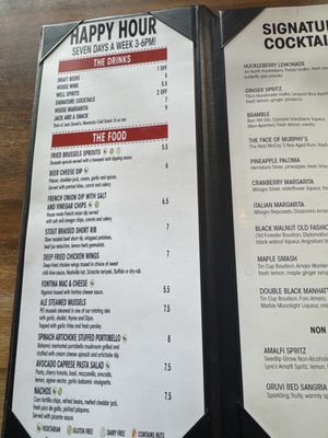 Menu photo 1 Murphy's Tap House Louisville, CO Menu photo 1 Murphy's Tap House Louisville, CO