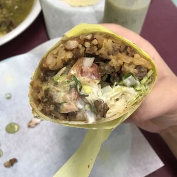 Mama Mayra's Kitchen - Carne Asada Burrito!! Don't forget the Horchata!! - Mexican Near Me - Eugene, Oregon