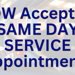 Mint Quality - Mint Quality Auto Repair is now accepting same day service appointments.