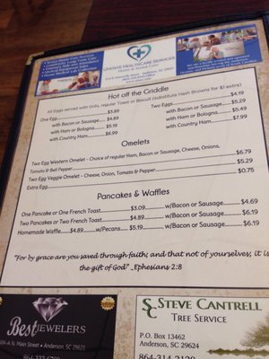 Menu photo 5 Grace's Coffee House & Restaurant Anderson, SC Menu photo 5 Grace's Coffee House & Restaurant Anderson, SC