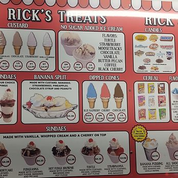 Rick's Frozen Custard - The Mega Menu - Ice Cream & Frozen Yogurt Near Me - Portsmouth, Virginia Rick's Frozen Custard - The Mega Menu - Ice Cream & Frozen Yogurt Near Me - Portsmouth, Virginia