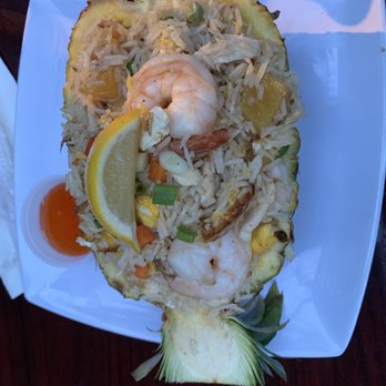 Lemongrass Brooklyn - Pineapple Fried Rice with shrimp - Thai Near Me - Brooklyn, New York Lemongrass Brooklyn - Pineapple Fried Rice with shrimp - Thai Near Me - Brooklyn, New York