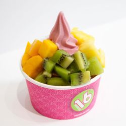 16 Handles - Keeping it healthy with simple fruit toppings from 16 Handles!