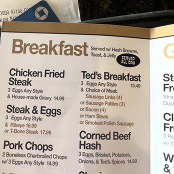 Ted's Place - False ads for breakfast all day they advertise all over the establishment - Breakfast & Brunch Near Me - Laguna Niguel, California Ted's Place - False ads for breakfast all day they advertise all over the establishment - Breakfast & Brunch Near Me - Laguna Niguel, California