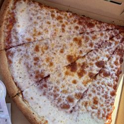 3.99 special cheese pizza (2 slices cut into 4)