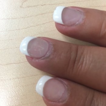 Pink Nails - 8 days after full acrylics - Nail Salons Near Me - South Pasadena, California Pink Nails - 8 days after full acrylics - Nail Salons Near Me - South Pasadena, California