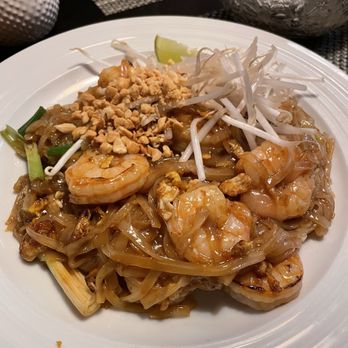 Sabai Sabai Thai Kitchen - Pad Thai with shrimp - very tasty but needs more noodles and fresher shrimp - Thai Near Me - Oceanside, California Sabai Sabai Thai Kitchen - Pad Thai with shrimp - very tasty but needs more noodles and fresher shrimp - Thai Near Me - Oceanside, California